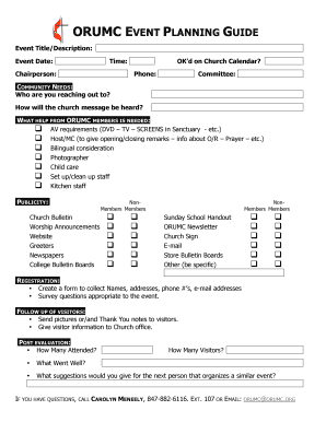 Orumc  Form