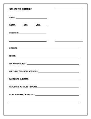 Student Profile  Form