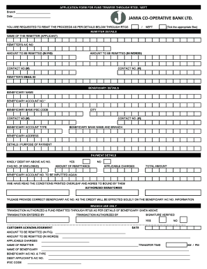 Svc Rtgs Form