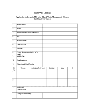 Sanitary Certificate Application Form