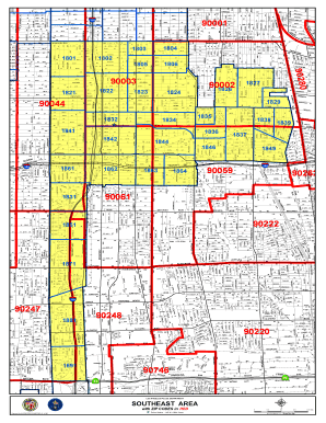 Lapd Division Map  Form