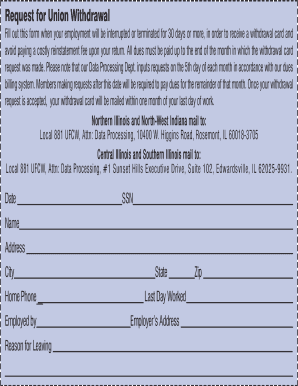 Ufcw Local 881  Form