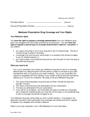 Medicare Prescription Drug Coverage and Your Rights BioPlus  Form
