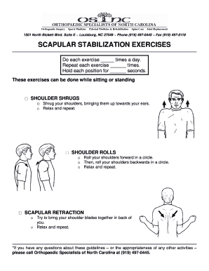 Scapular Exercises PDF  Form