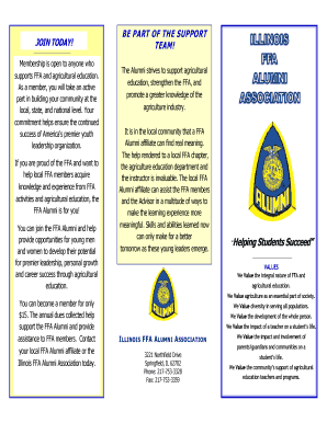 Ffa Brochure  Form