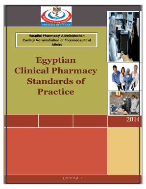 Egyptian Clinical Pharmacy Standards of Practice  Form