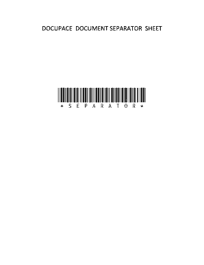 Scanning with Separator Barcode Sheets Summit Brokerage  Form