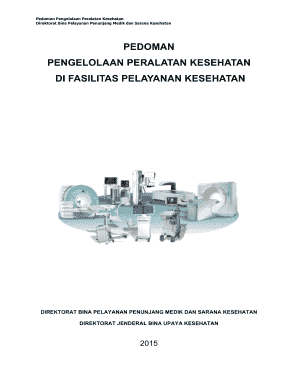 Panduan Pengelolaan Peralatan Medis  Form