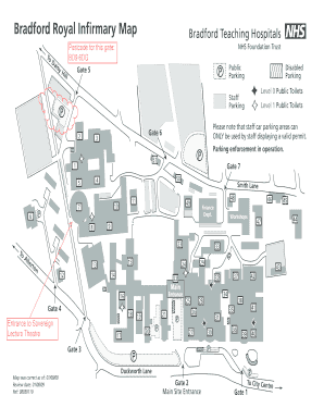 Bradford Royal Infirmary Map  Form