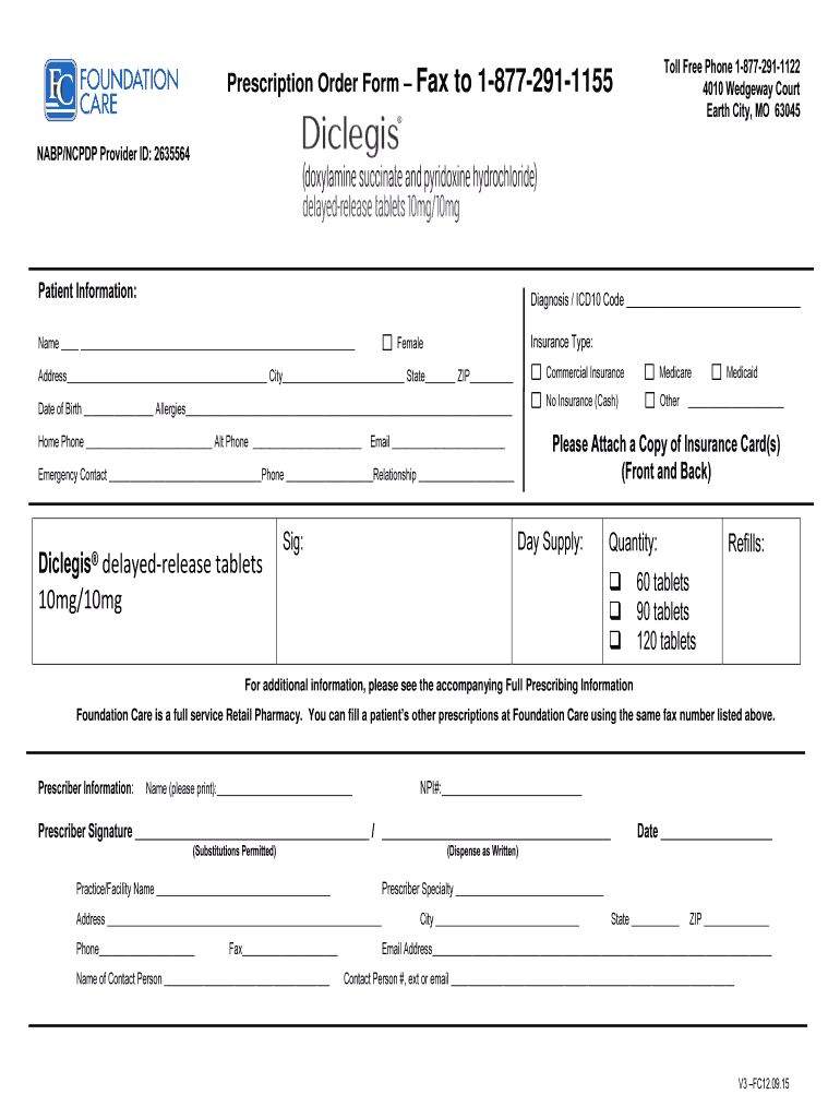  Order Form Foundation Care