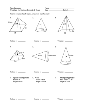 Plane Geometry Worksheet 12 5 Answers  Form
