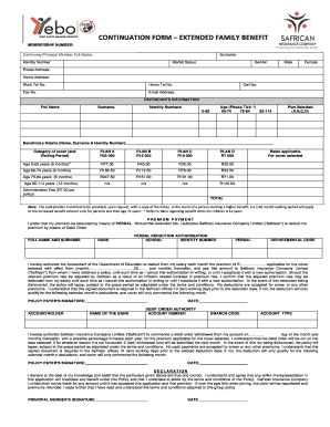 Safrican Claim Form