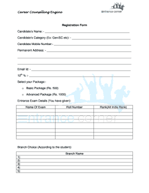 Counselling Form