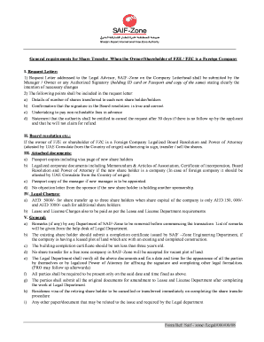 Form Ref Saif Zone Legal0000008 General Requirements for