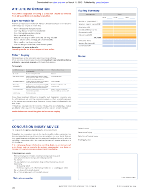 Scat 3 Printable Form