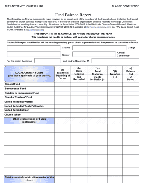 Church Audit Report Sample  Form