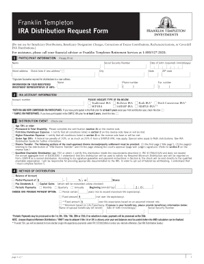 Franklin Templeton Rmd Form Fillable