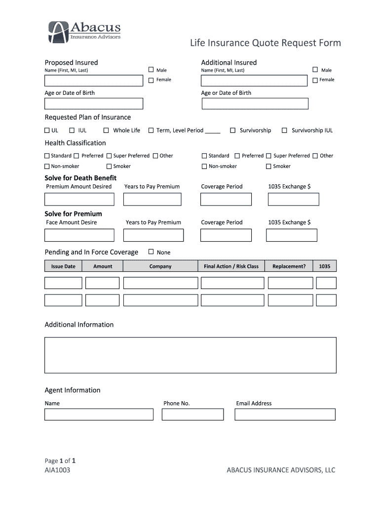 Insurance Form