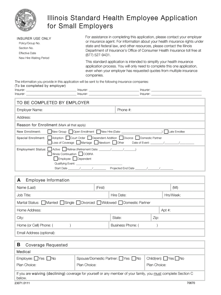 Application for Medical Marijuana in Illinois  Form