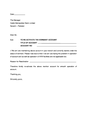 Bank Account Reopen Letter Pdf Fill Out And Sign Printable Pdf Template Signnow
