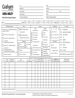 Quote Request Form Graham Wood Doors