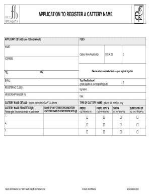 Club Registration Form PDF