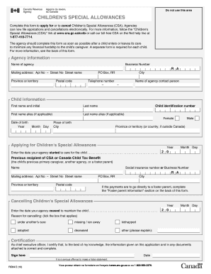 Download Csa Application  Form