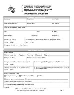 Wisconsin Hospital Printable Job Application Form