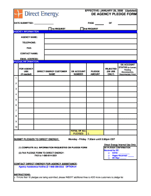 Direct Energy Bill Sample  Form