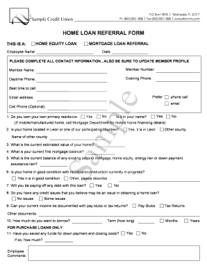 Referral Application Form