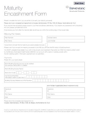 Encashment Form