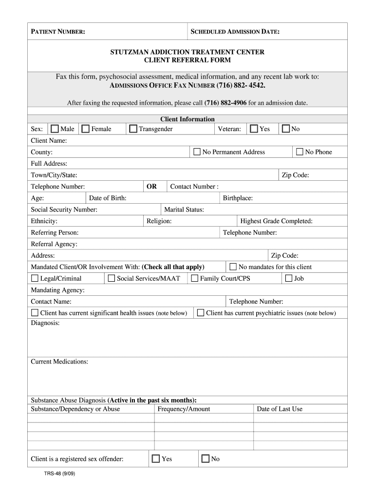 Stutzman Referral Form