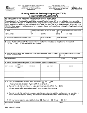 Natcep Kansas Form