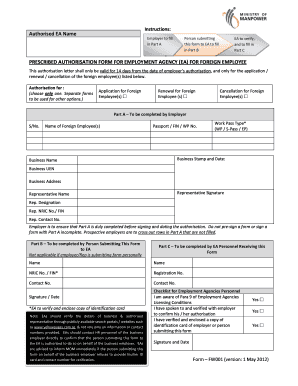 Prescribed Authorisation Form
