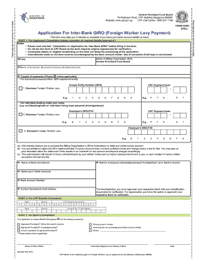 Cpf Form PDF Download