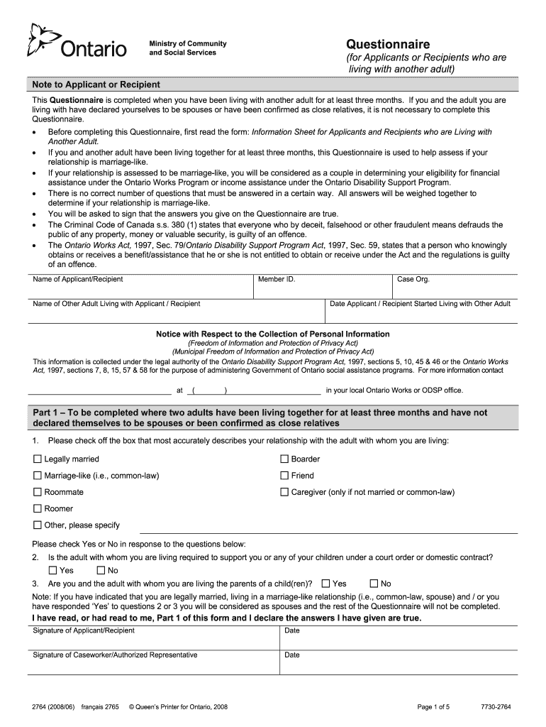 Odsp Form PDF