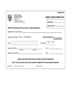 Credit Slip Sample  Form