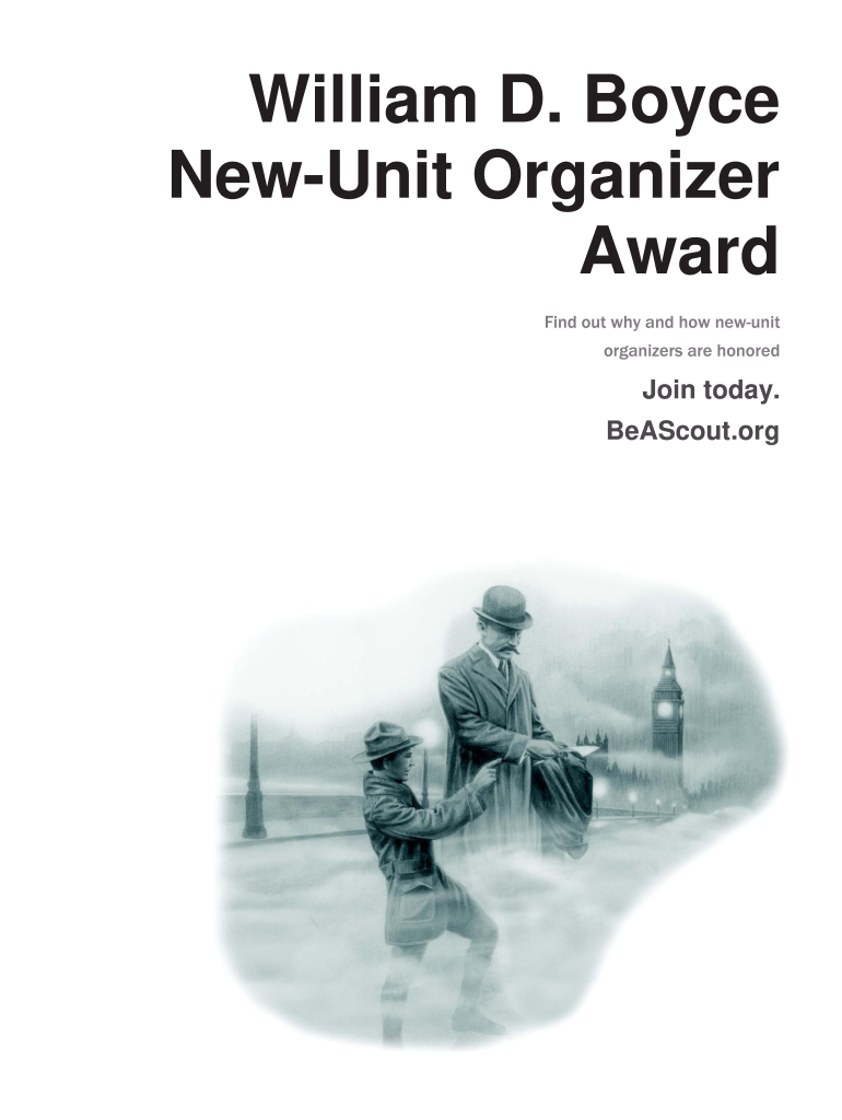  William D Boyce New Unit Organizer Award 2012