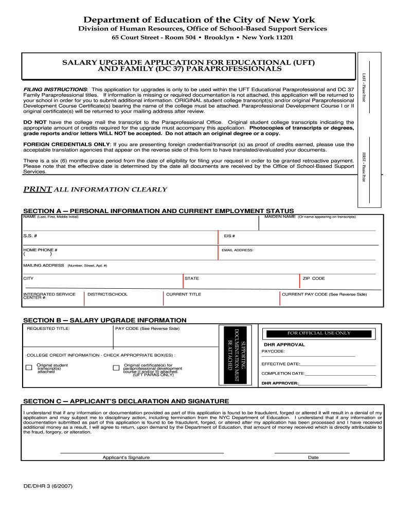  Paraprofessional Salary 2007-2024