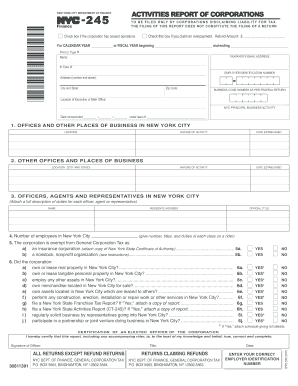 NYC Component Units Financial Statements Office of the New York  Form