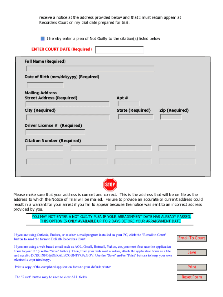 Dcrcinfo Dekalbcountyga Gov  Form