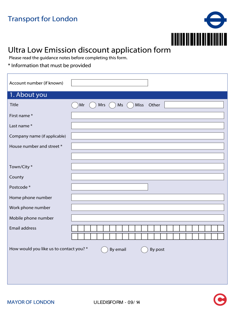 Ultra Low Emission Discount  Form