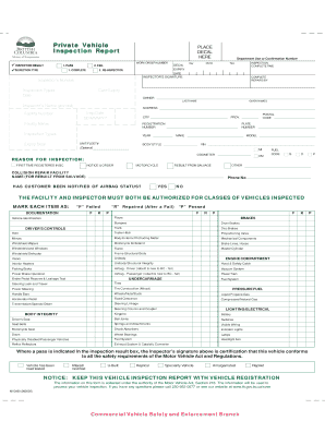 Bc Vehicle Report  Form