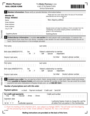 Prescriptioins  Form