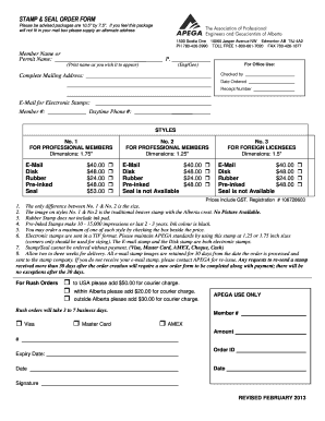 Apega Digital Stamp  Form