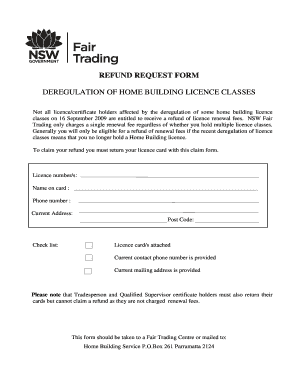 Nsw Contractor Licence Renewal  Form