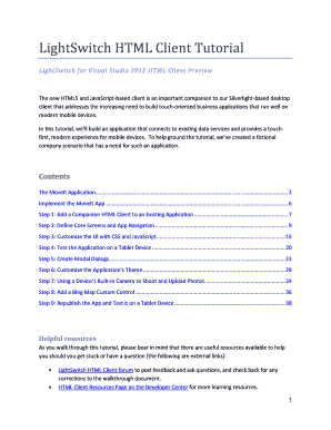 Lightswitch Forms