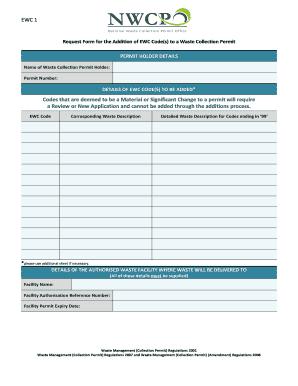 Ewc Application Form