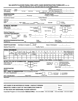 Afp Reporting Format