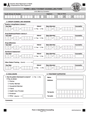 Patient Counselling Form PDF